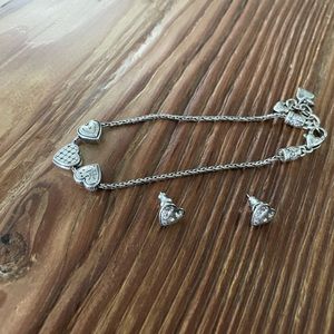 Brighton Heart bracelet and heart earrings